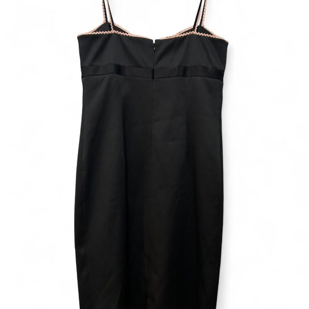y2k Laundry by Shelli Segal black dress with pink trim - Picture 4 of 4